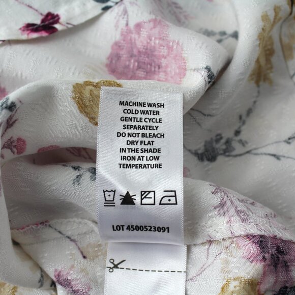 NEW Buffalo David Bitton flutter sleeve romantic floral blouse top XXL  2X - Picture 12 of 12